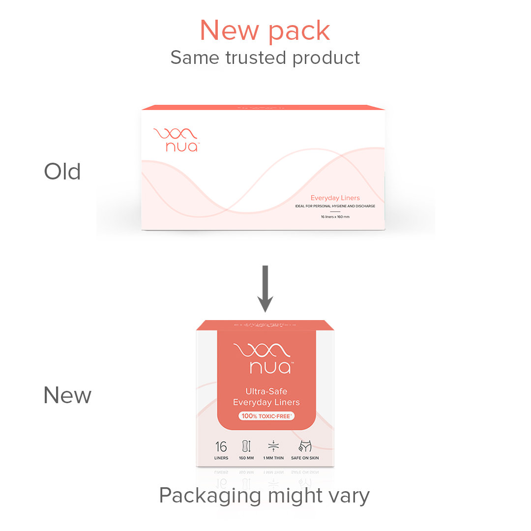 Nua Ultra-Safe Everyday Panty Liners, 16 Count, Pack of 1 Nua Ultra-Safe Everyday Panty Liners, 16 Count, Pack of 1