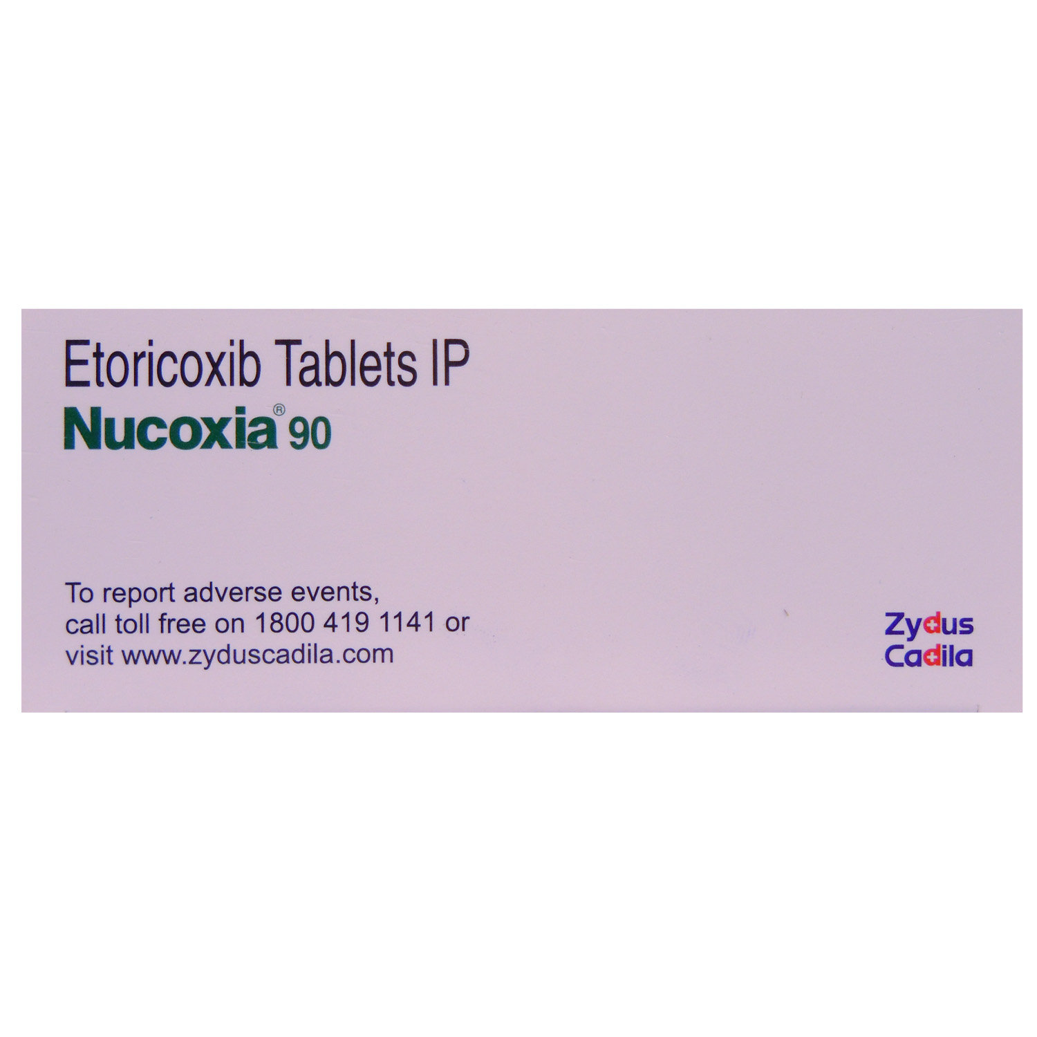 Nucoxia 90 mg Tablet 10's, Pack of 10 TABLETS Nucoxia 90 mg Tablet 10's, Pack of 10 TABLETS
