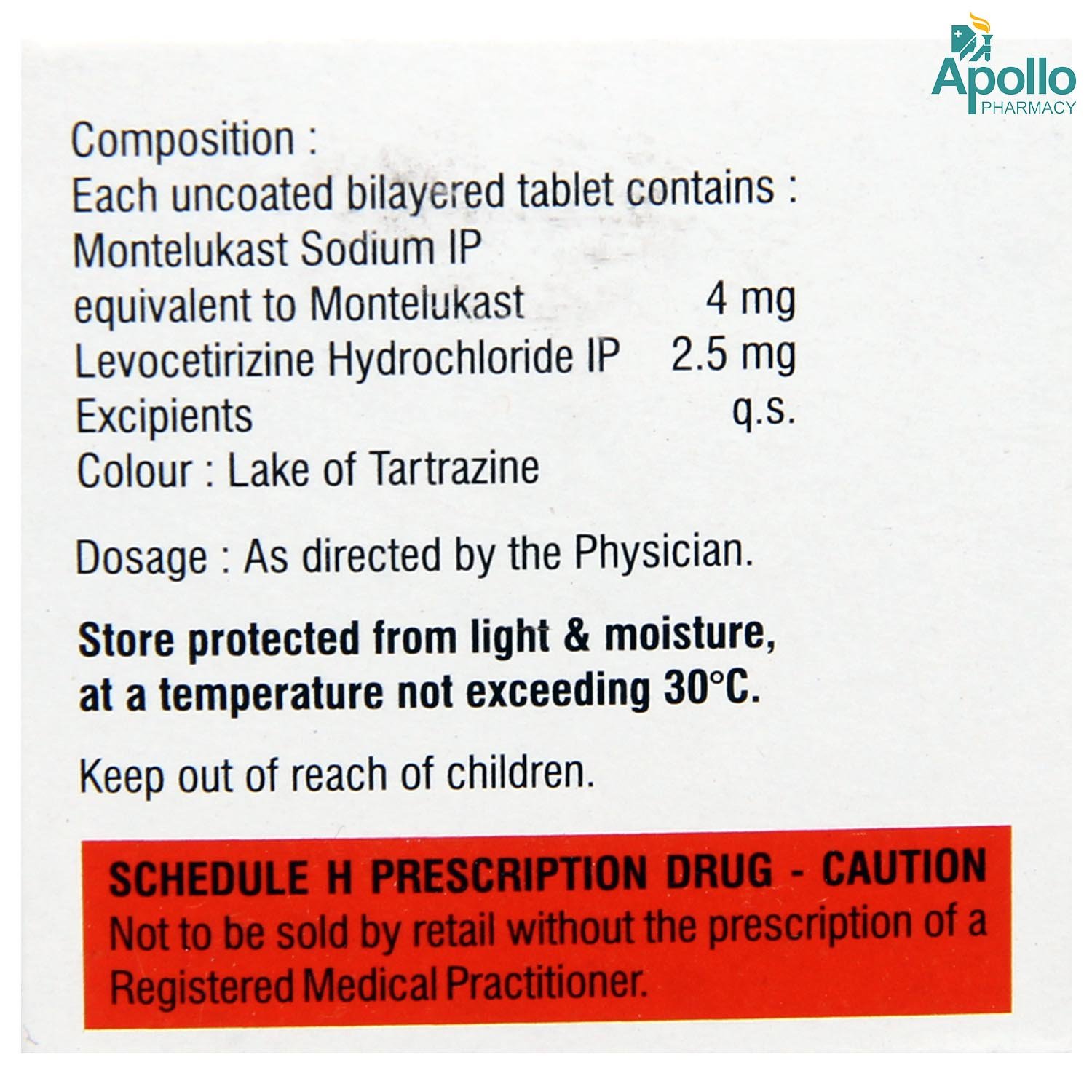 Nukast 4 mg Tablet 10's, Pack of 10 TABLETS Nukast 4 mg Tablet 10's, Pack of 10 TABLETS