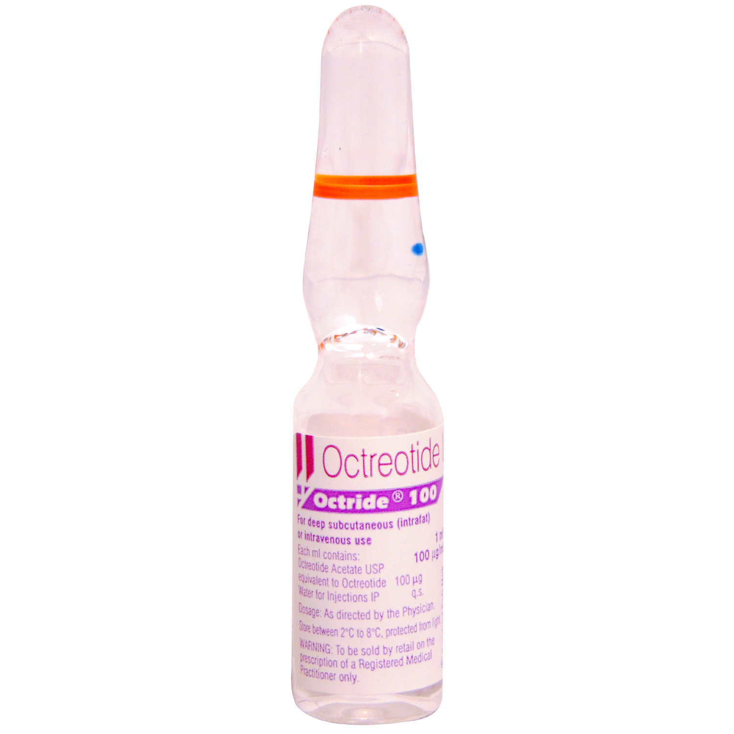 Octride 100 Injection 1 ml, Pack of 1 Injection Octride 100 Injection 1 ml, Pack of 1 Injection