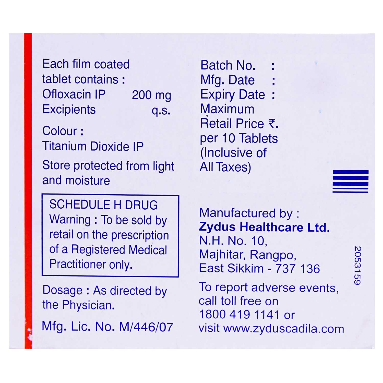Oflin 200 mg Tablet 10's, Pack of 10 TABLETS Oflin 200 mg Tablet 10's, Pack of 10 TABLETS