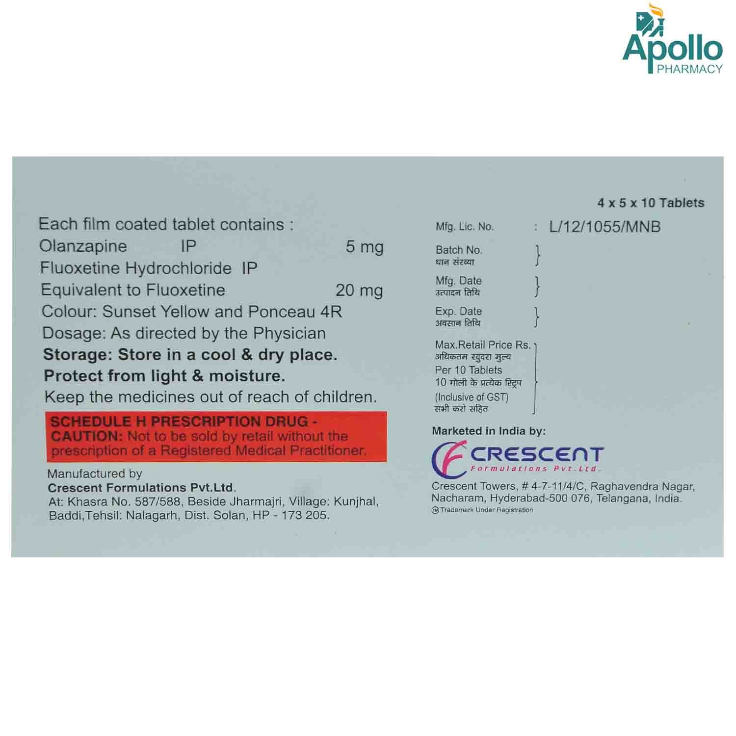 Olapin Plus Tablet 10's, Pack of 10 TABLETS Olapin Plus Tablet 10's, Pack of 10 TABLETS