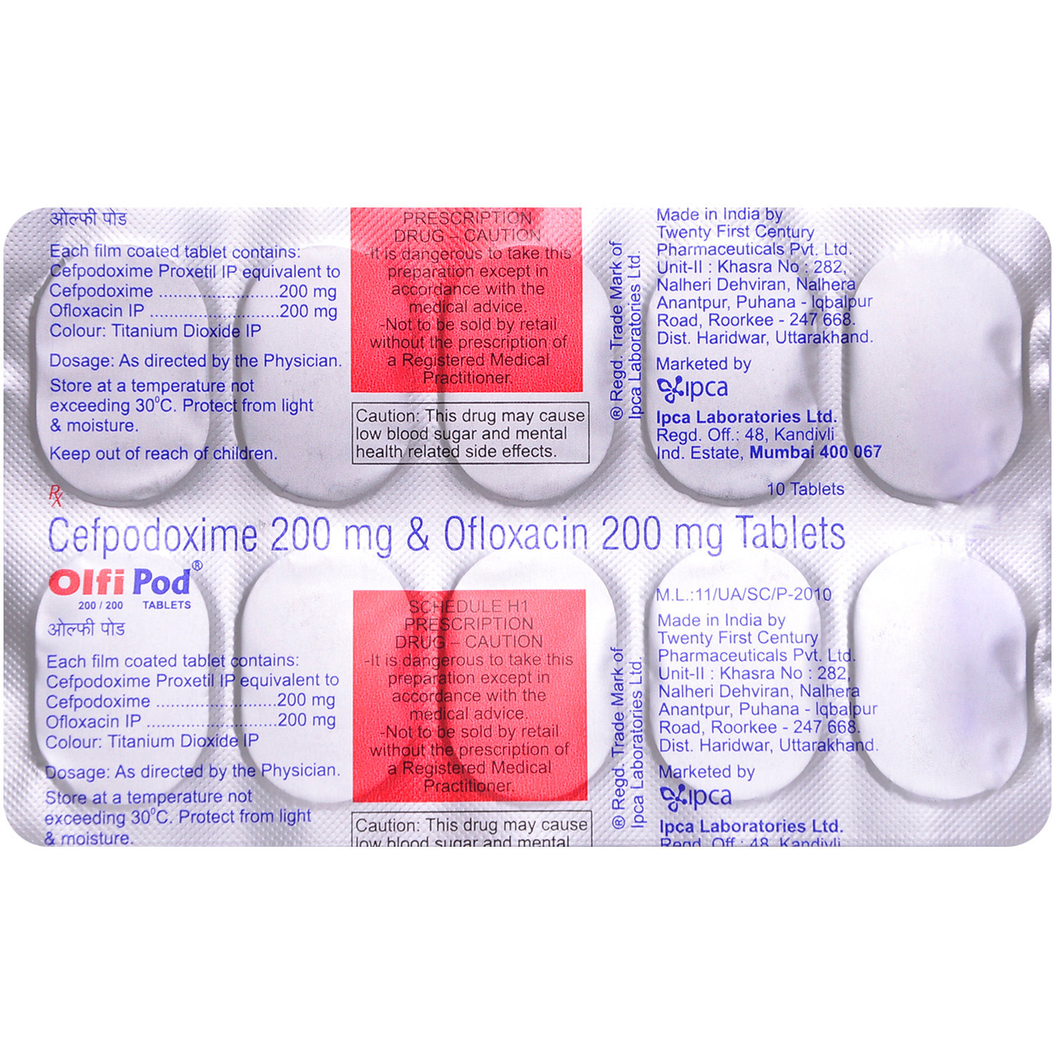 Olfi Pod Tablet 10's, Pack of 10 TABLETS Olfi Pod Tablet 10's, Pack of 10 TABLETS