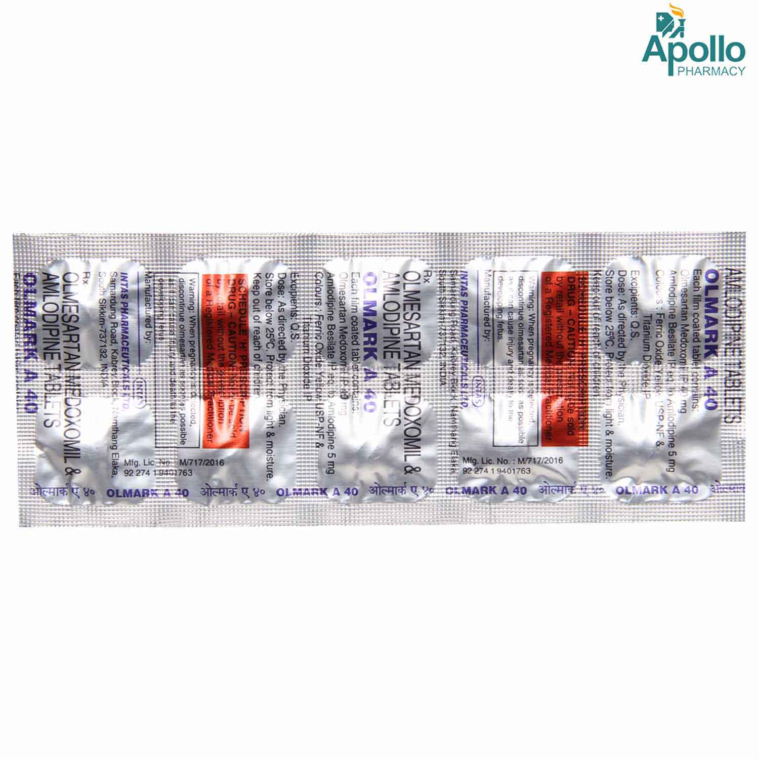 Olmark A 40 Tablet 10's, Pack of 10 TabletS Olmark A 40 Tablet 10's, Pack of 10 TabletS