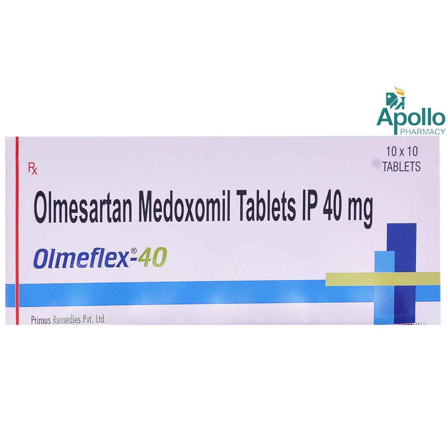 OLMEFLEX 40MG TABLET, Pack of 10 TABLETS OLMEFLEX 40MG TABLET, Pack of 10 TABLETS
