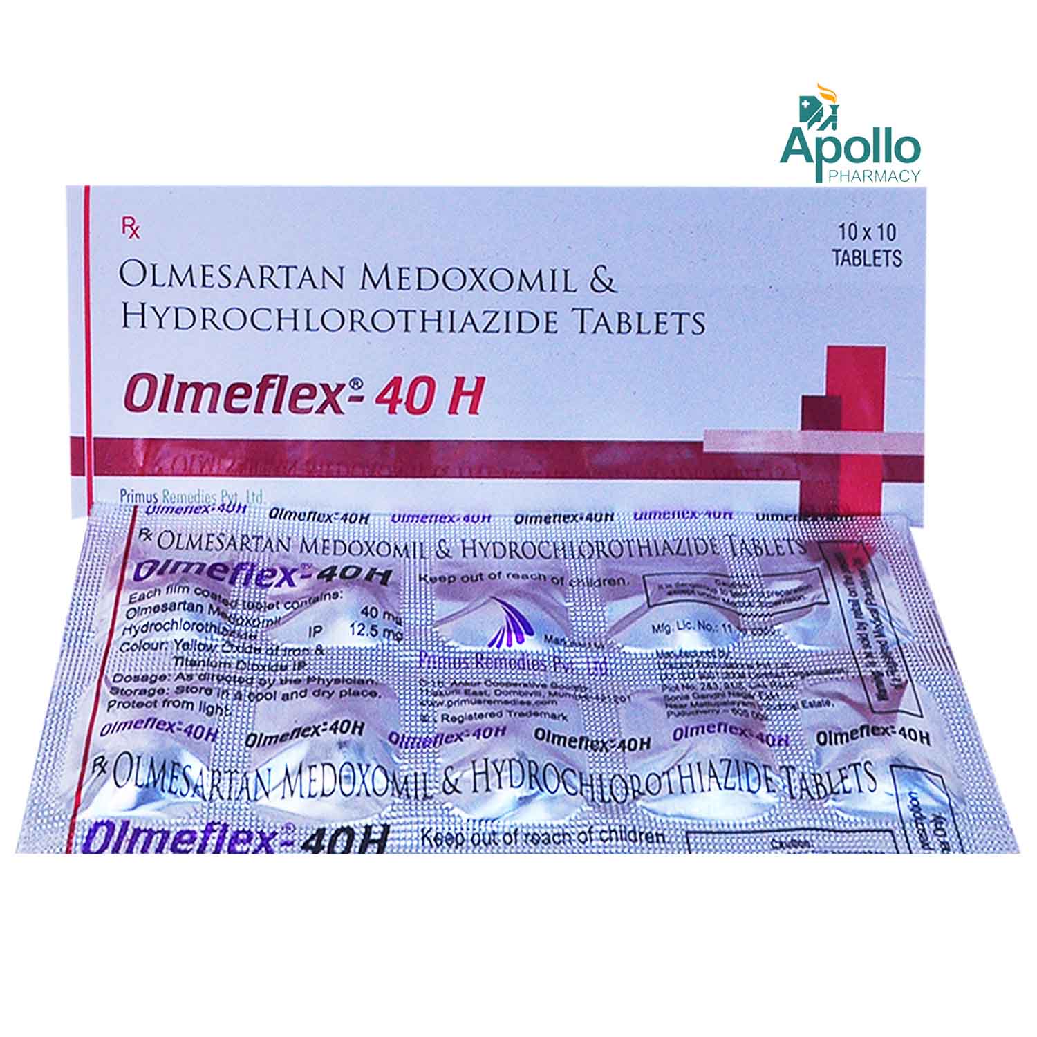 Olmeflex H 40 Tablet 10's, Pack of 10 TabletS Olmeflex H 40 Tablet 10's, Pack of 10 TabletS
