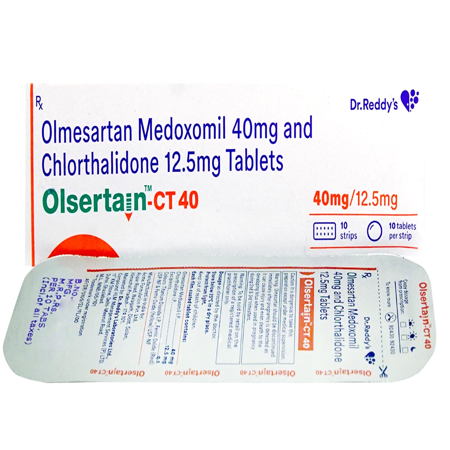 Olsertain CT 40 Tablet 10's, Pack of 10 TABLETS Olsertain CT 40 Tablet 10's, Pack of 10 TABLETS