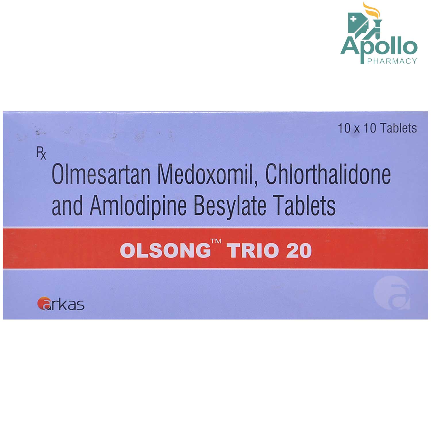 Olsong Trio 20 Tablet 10's, Pack of 10 TabletS Olsong Trio 20 Tablet 10's, Pack of 10 TabletS