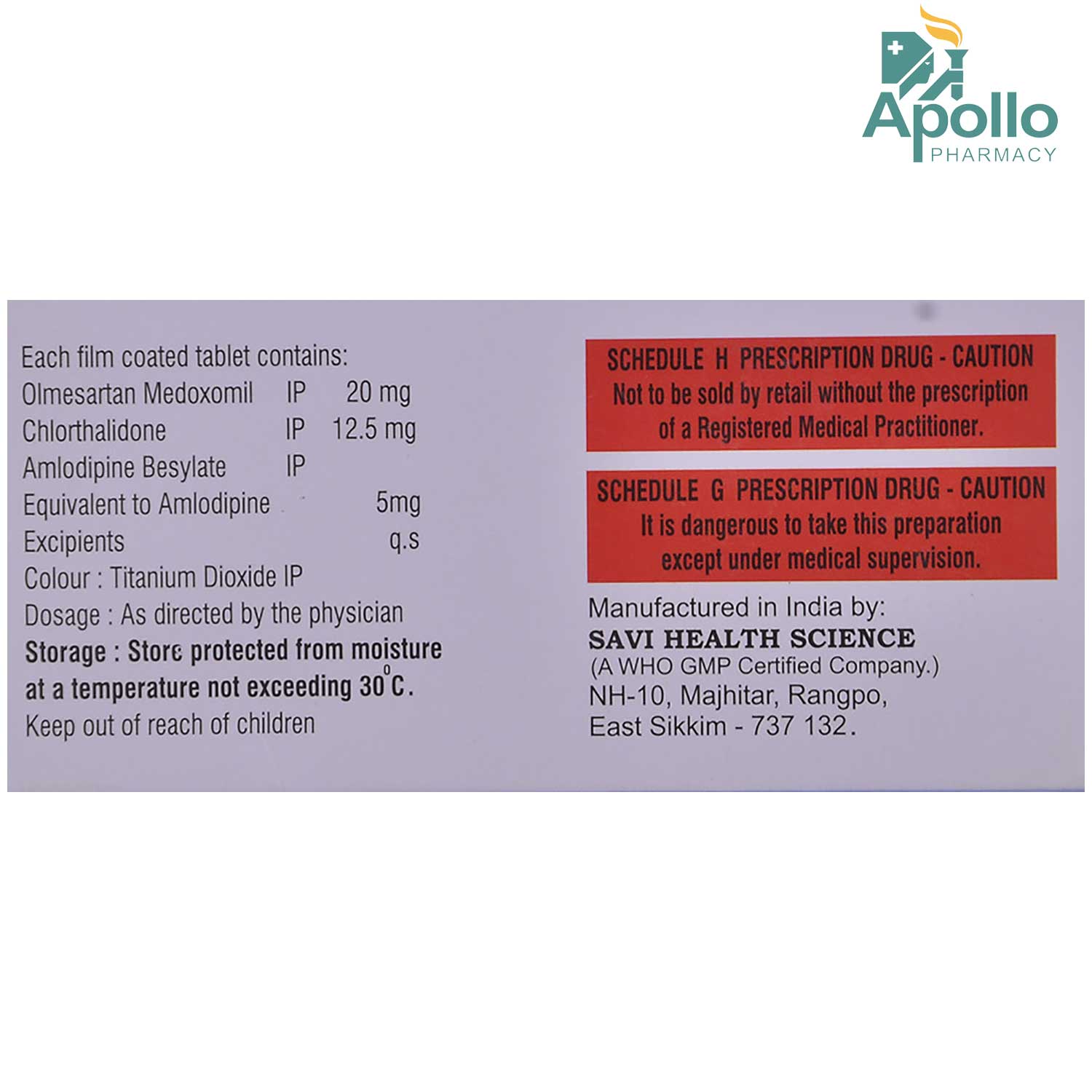 Olsong Trio 20 Tablet 10's, Pack of 10 TabletS Olsong Trio 20 Tablet 10's, Pack of 10 TabletS