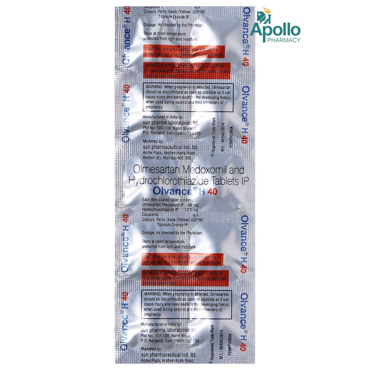 Olvance H 40 Tablet 10's, Pack of 10 TABLETS Olvance H 40 Tablet 10's, Pack of 10 TABLETS