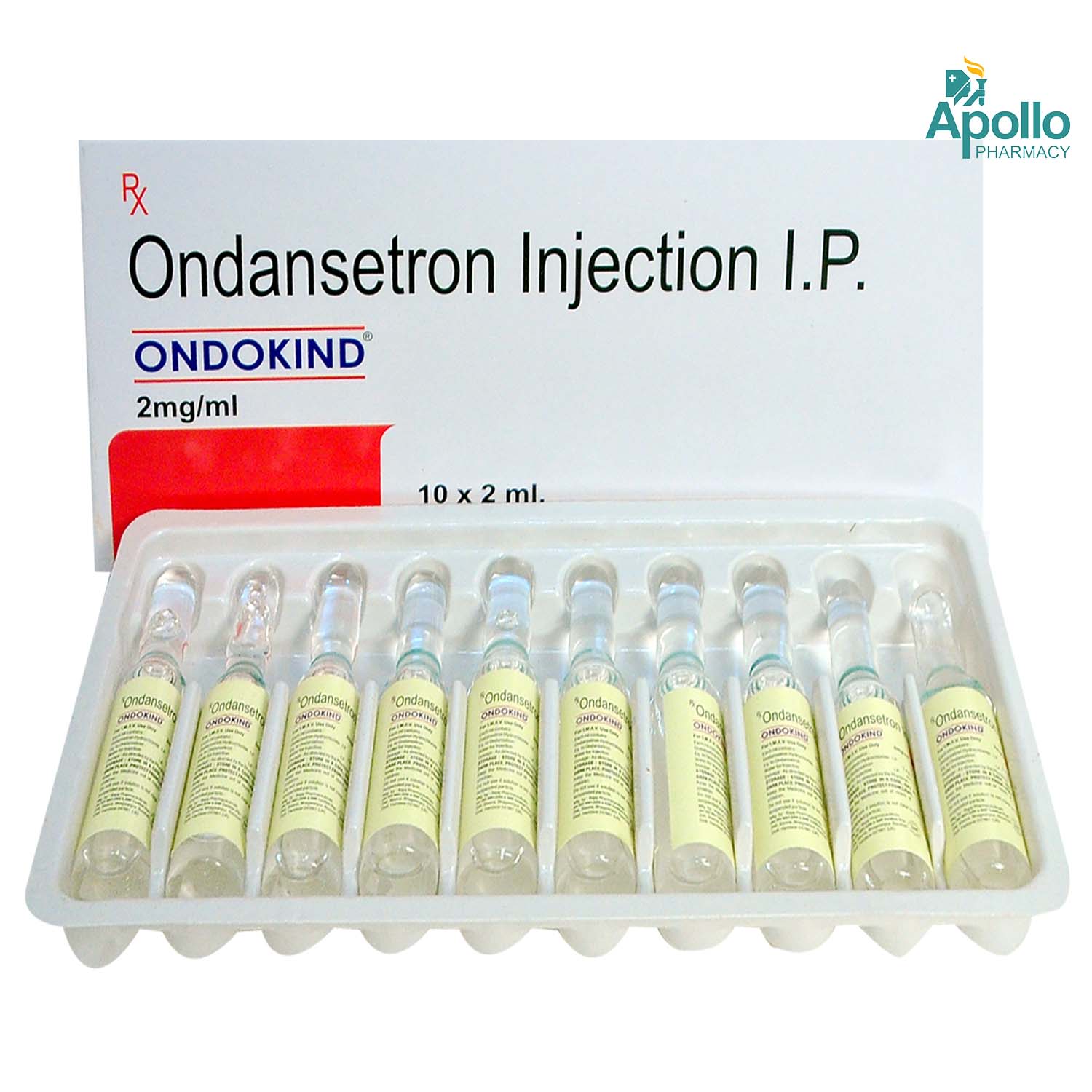 Ondokind 2 mg/ml Injection 1 x 2 ml , Pack of 1 Injection Ondokind 2 mg/ml Injection 1 x 2 ml , Pack of 1 Injection