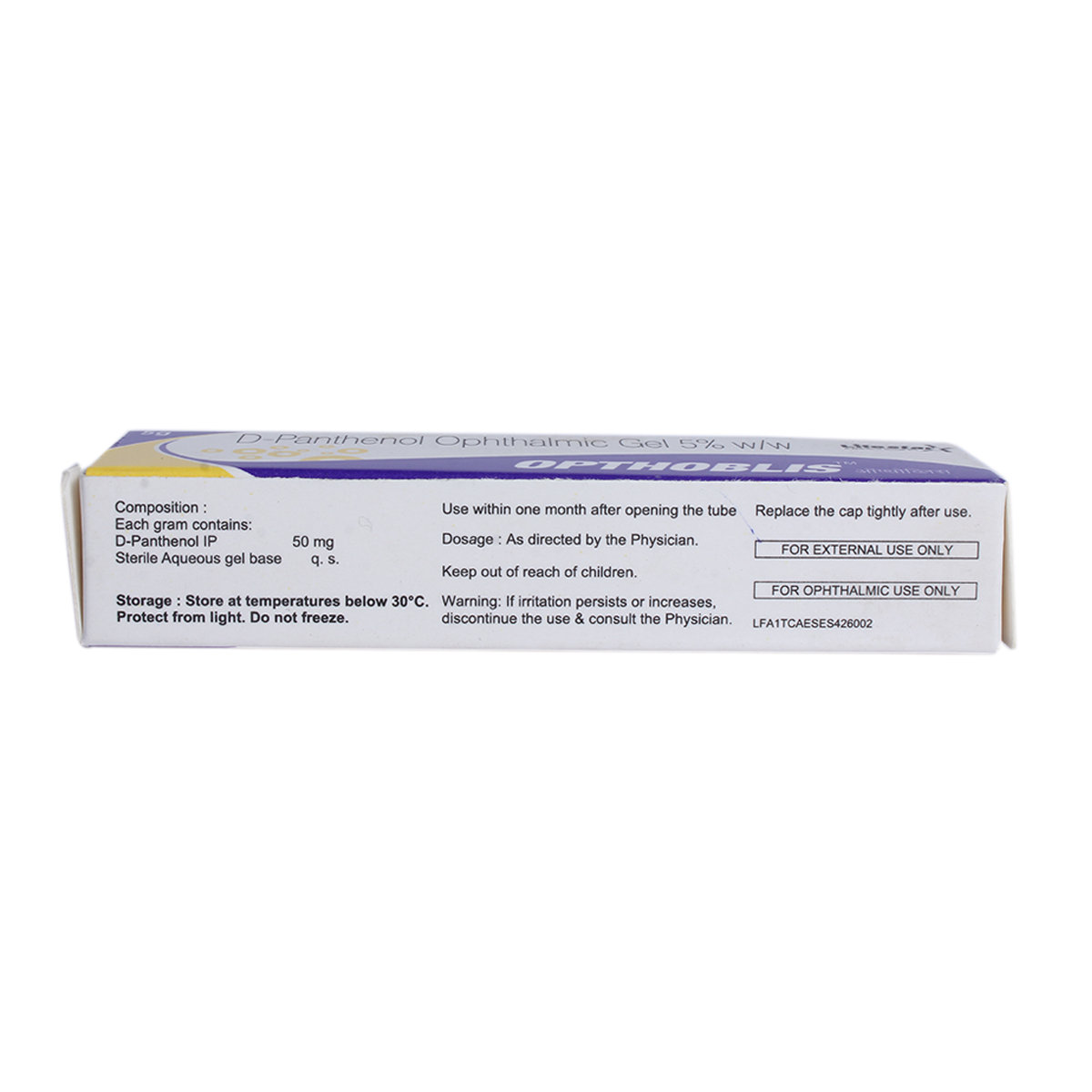 Opthoblis Gel 5 gm, Pack of 1 Opthoblis Gel 5 gm, Pack of 1