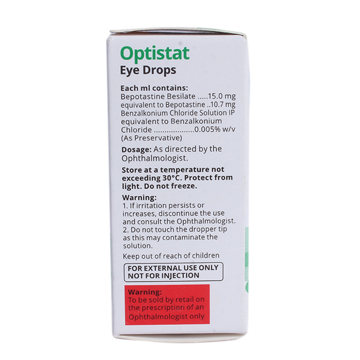 Optistat Eye Drops 5 ml, Pack of 1 Eye Drops Optistat Eye Drops 5 ml, Pack of 1 Eye Drops