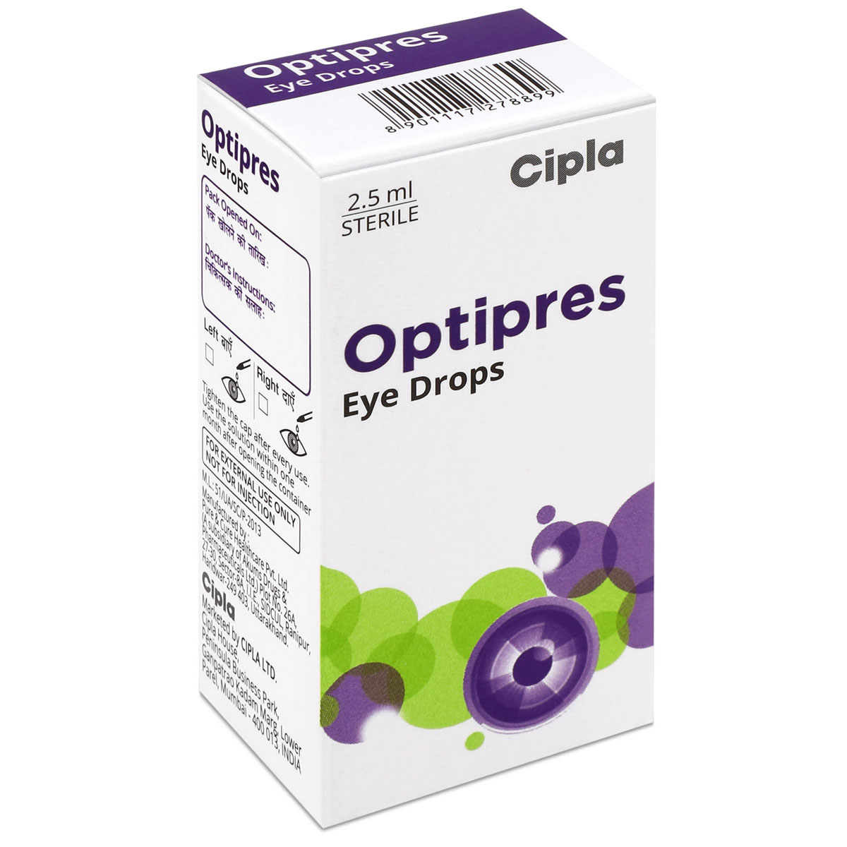 Optipres Eye Drops 2.5 ml, Pack of 1 Eye Drops Optipres Eye Drops 2.5 ml, Pack of 1 Eye Drops