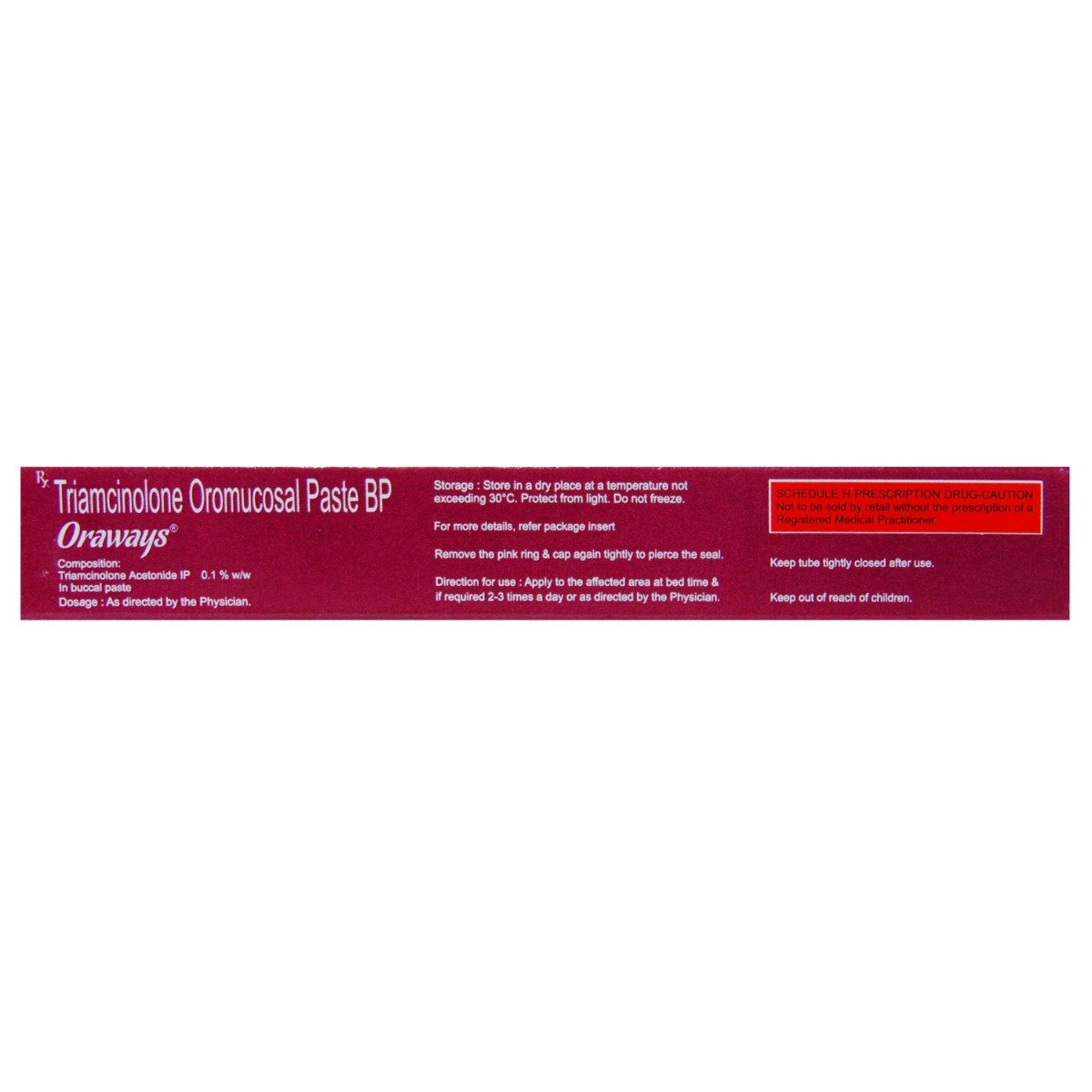Oraways Buccal Paste 5 gm, Pack of 1 Paste Oraways Buccal Paste 5 gm, Pack of 1 Paste
