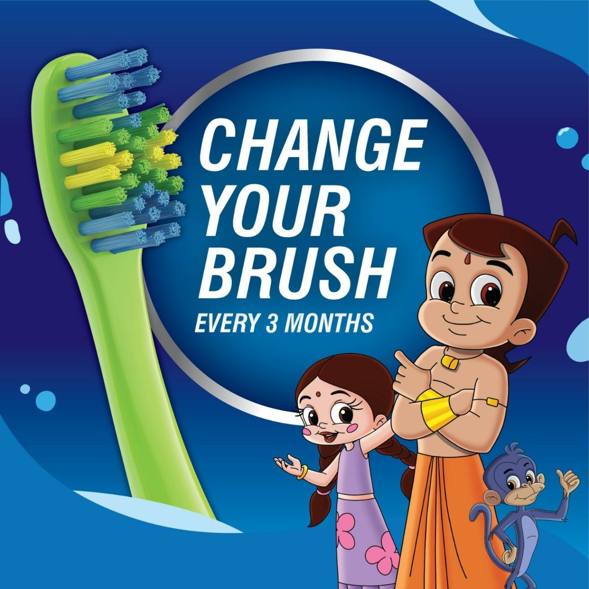 Oral-B Kids Chhota Bheem Toothbrush, 3 Count, Pack of 1 Oral-B Kids Chhota Bheem Toothbrush, 3 Count, Pack of 1