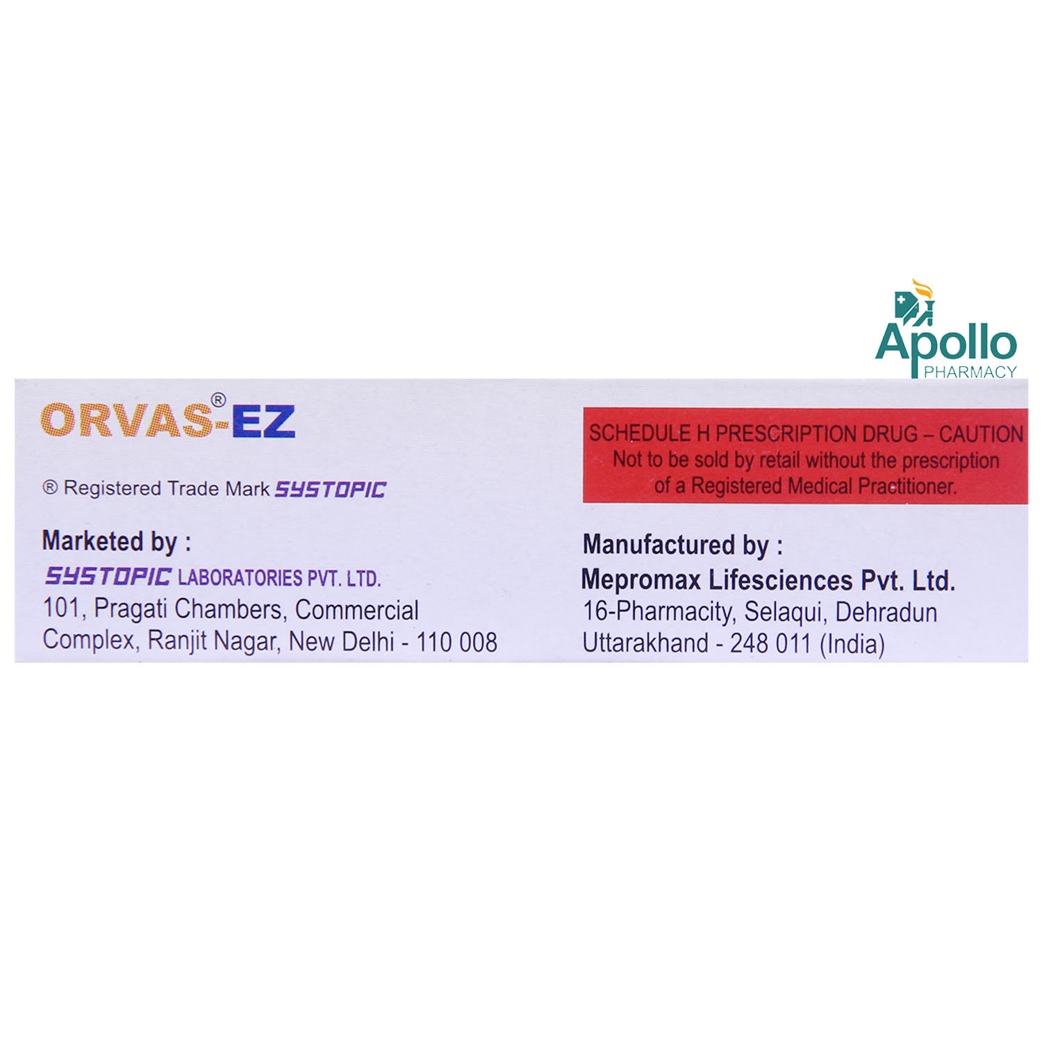 ORVAS EZ 10MG TABLET, Pack of 10 TABLETS ORVAS EZ 10MG TABLET, Pack of 10 TABLETS