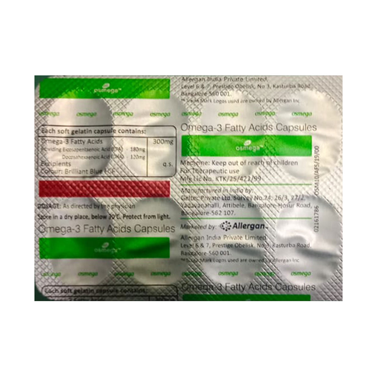 Osmega Capsule 10's, Pack of 10 CapsuleS Osmega Capsule 10's, Pack of 10 CapsuleS