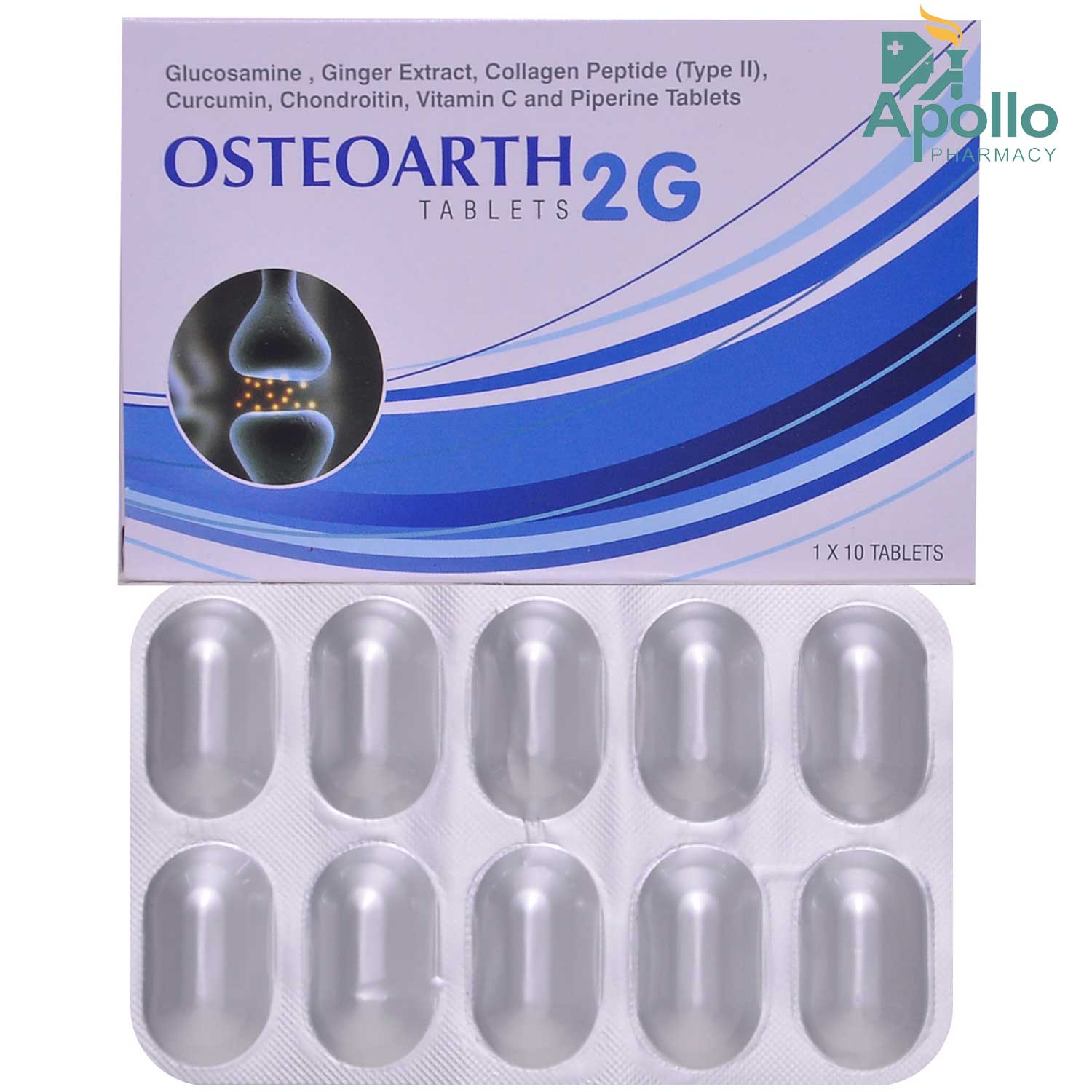 Osteoarth 2G Tablet 10's, Pack of 10 Osteoarth 2G Tablet 10's, Pack of 10
