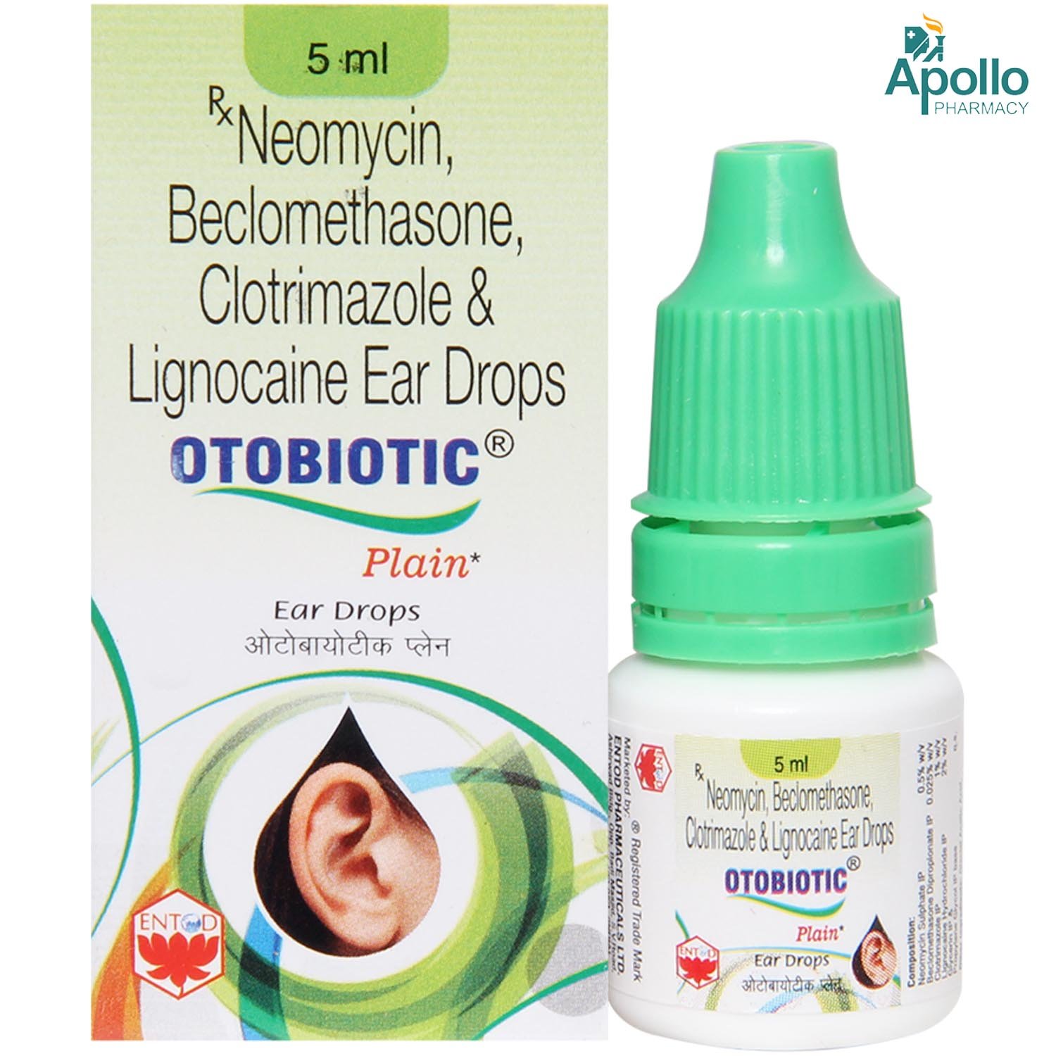 Otobiotic Plain Ear Drops 5 ml, Pack of 1 Ear Drops Otobiotic Plain Ear Drops 5 ml, Pack of 1 Ear Drops