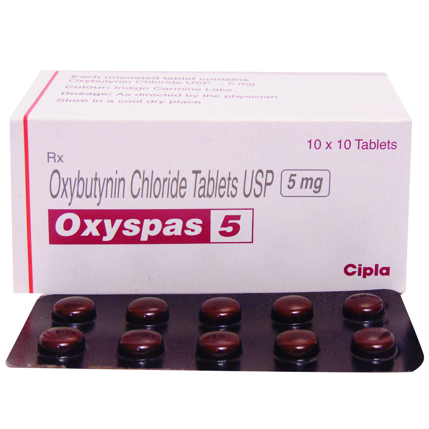 Oxyspas 5 Tablet 10's, Pack of 10 TABLETS Oxyspas 5 Tablet 10's, Pack of 10 TABLETS