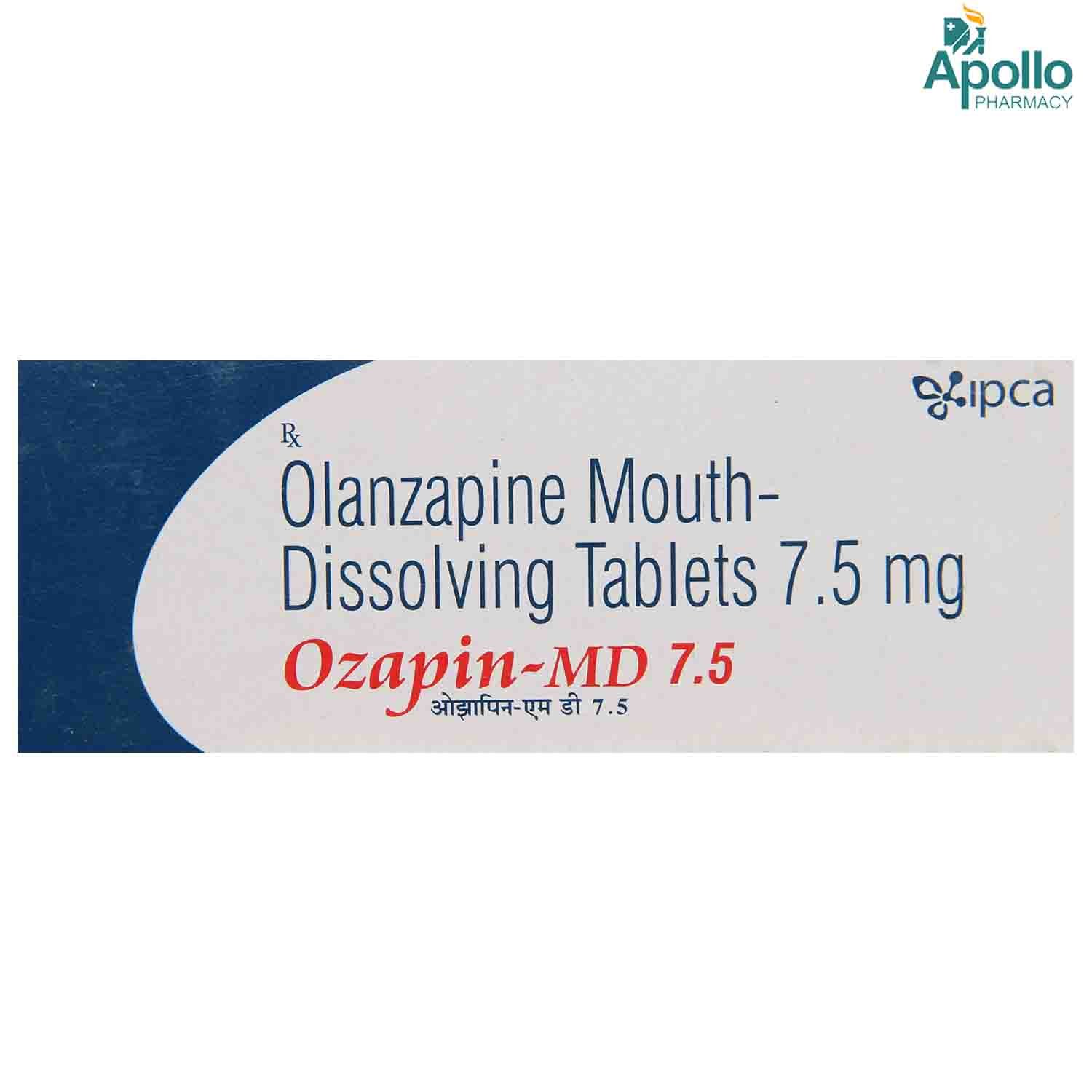 Ozapin MD 7.5 Tablet 10's, Pack of 10 TabletS Ozapin MD 7.5 Tablet 10's, Pack of 10 TabletS