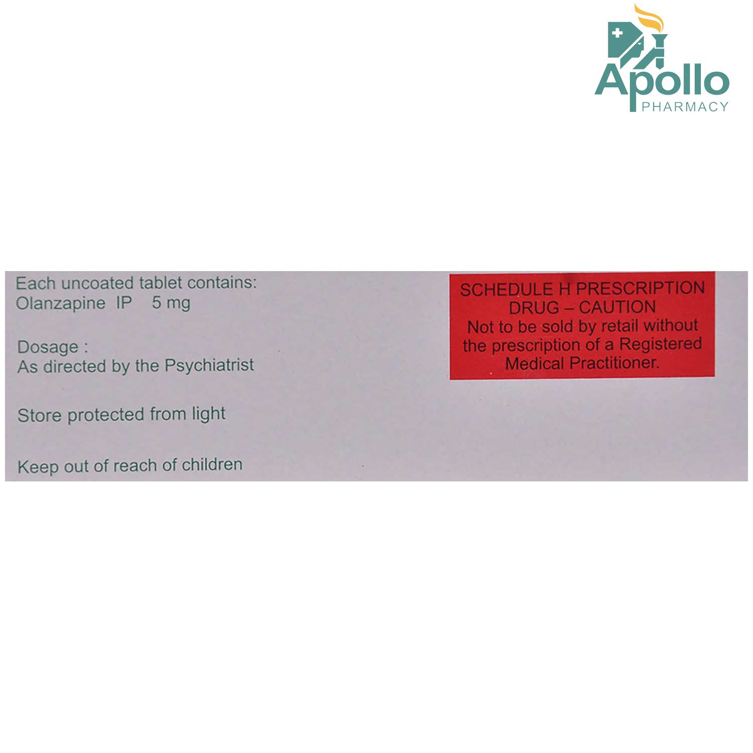 OZAPIN MD 5MG TABLET, Pack of 10 TABLETS OZAPIN MD 5MG TABLET, Pack of 10 TABLETS