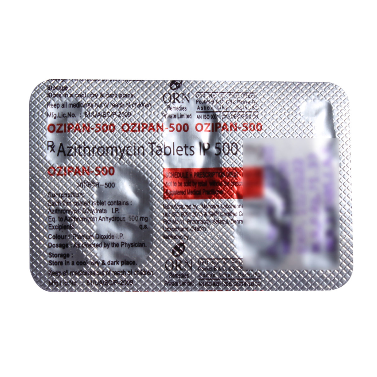 Ozipan 500 Tablet 3's, Pack of 3 TABLETS Ozipan 500 Tablet 3's, Pack of 3 TABLETS