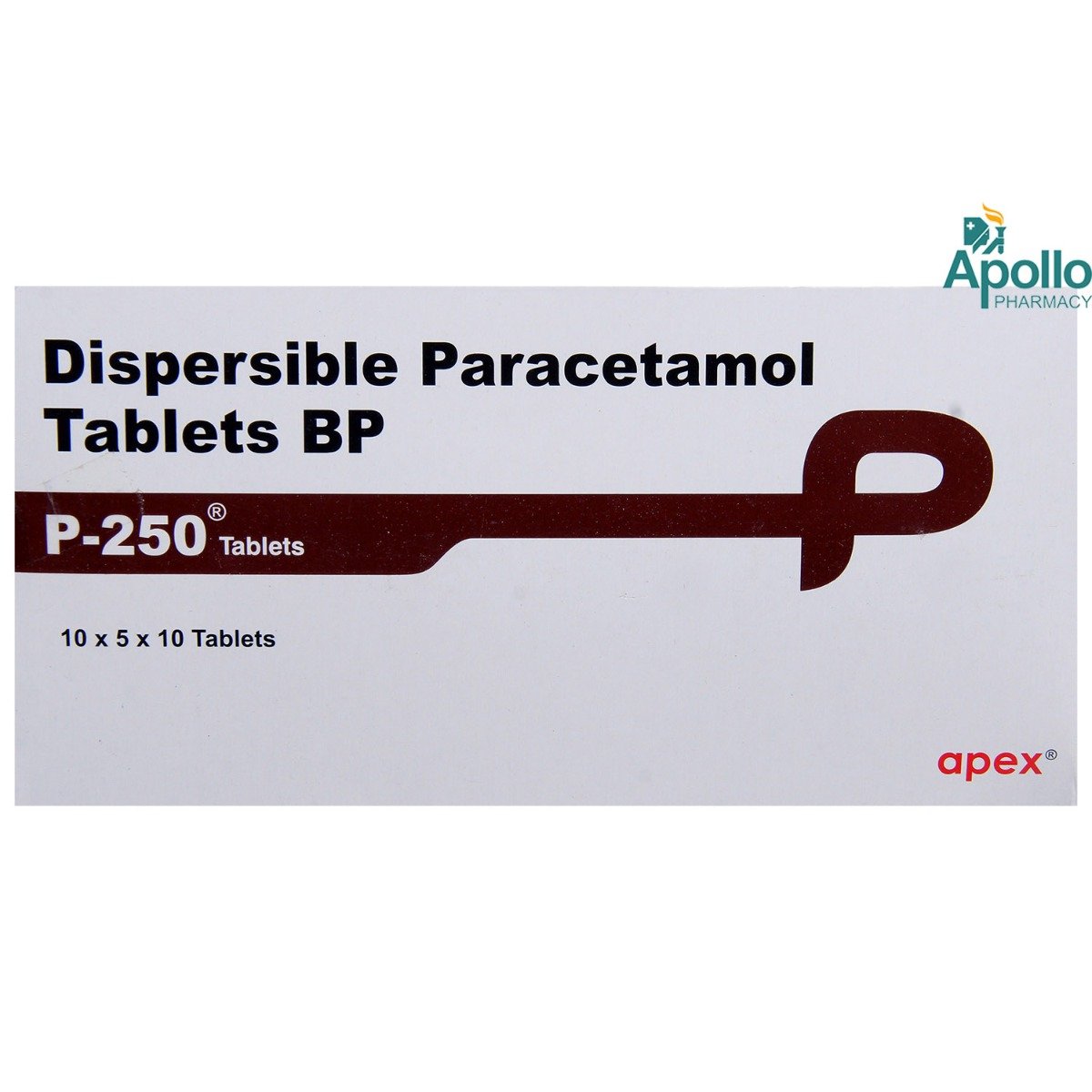 P 250 mg Tablet 10's, Pack of 10 TABLETS P 250 mg Tablet 10's, Pack of 10 TABLETS