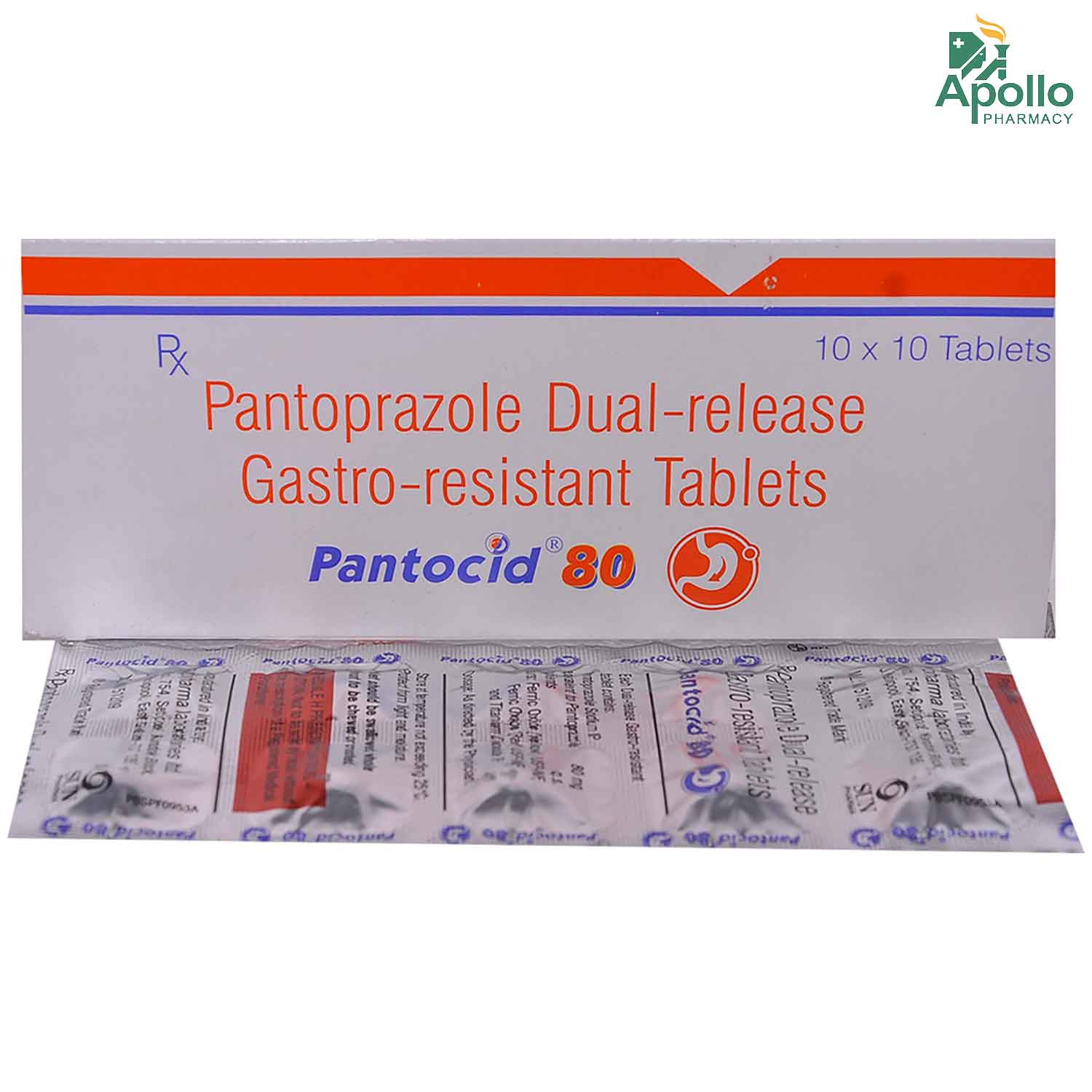 Pantocid 80 mg Tablet 10's, Pack of 10 TABLETS Pantocid 80 mg Tablet 10's, Pack of 10 TABLETS