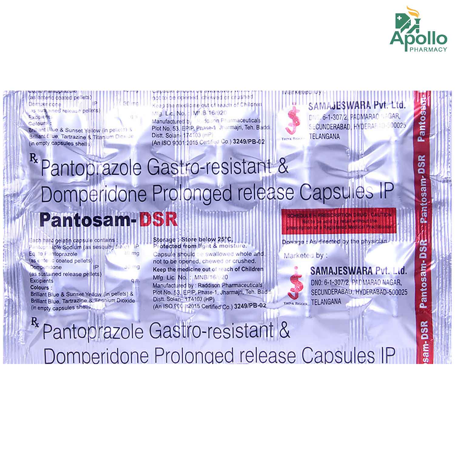 Pantosam-DSR Capsule 10's, Pack of 10 Pantosam-DSR Capsule 10's, Pack of 10