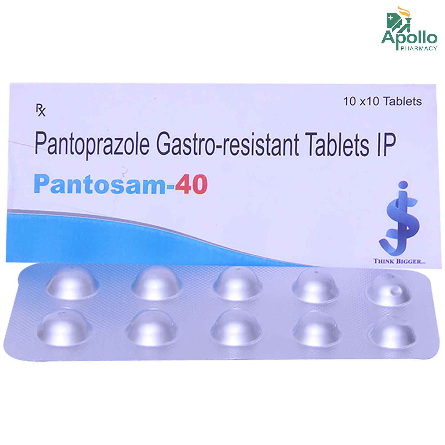 Pantosam-40 mg Tablet 10's, Pack of 10 TabletS Pantosam-40 mg Tablet 10's, Pack of 10 TabletS