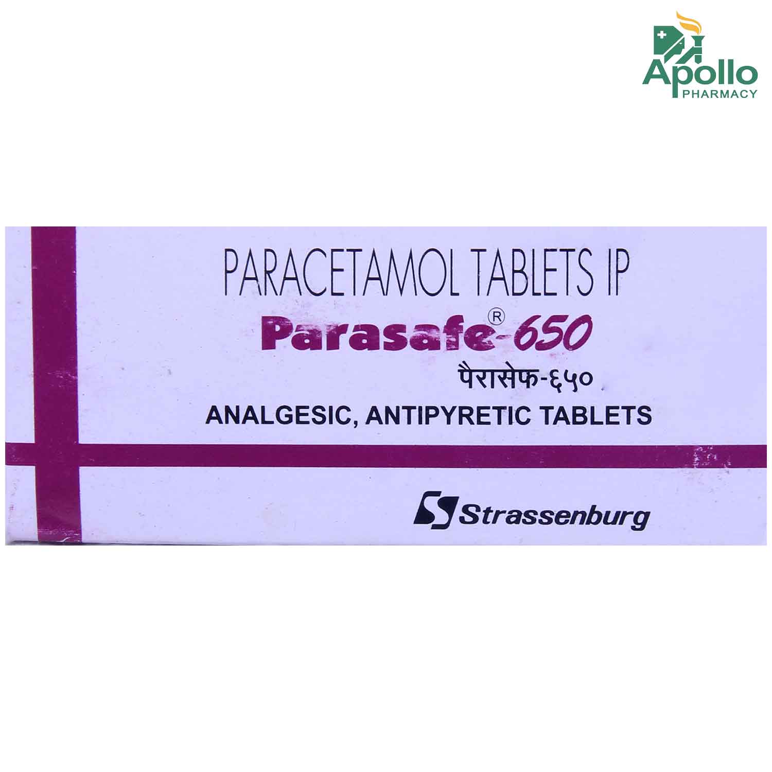 Parasafe-650 Tablet 10's, Pack of 10 TABLETS Parasafe-650 Tablet 10's, Pack of 10 TABLETS