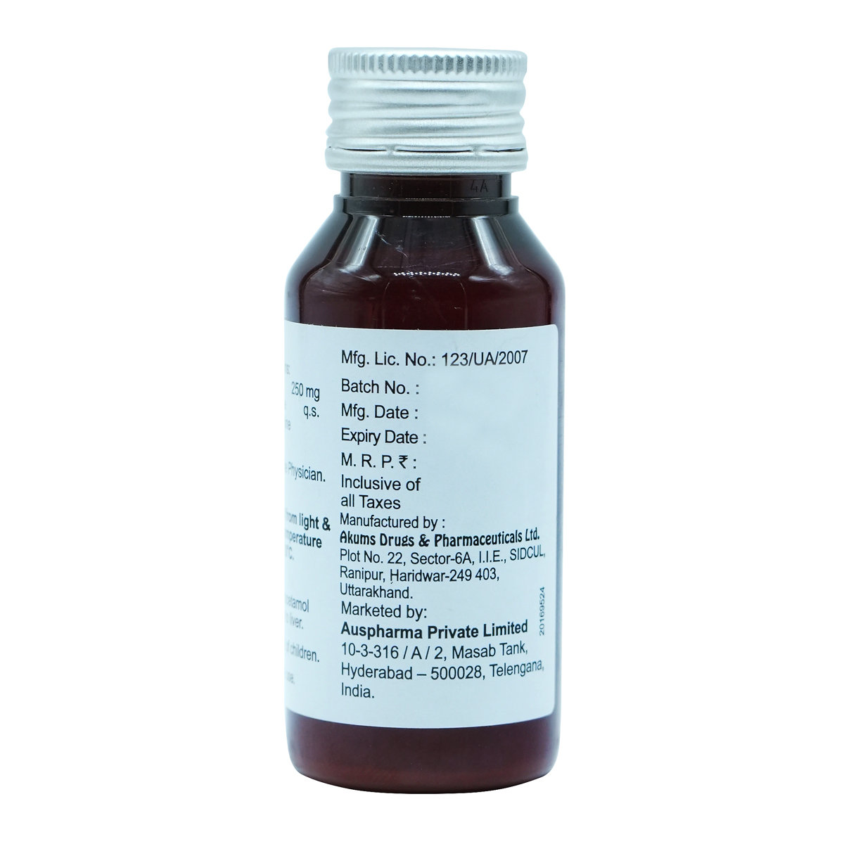 Parasyp 250 Oral Suspension 60 ml, Pack of 1 SUSPENSION Parasyp 250 Oral Suspension 60 ml, Pack of 1 SUSPENSION