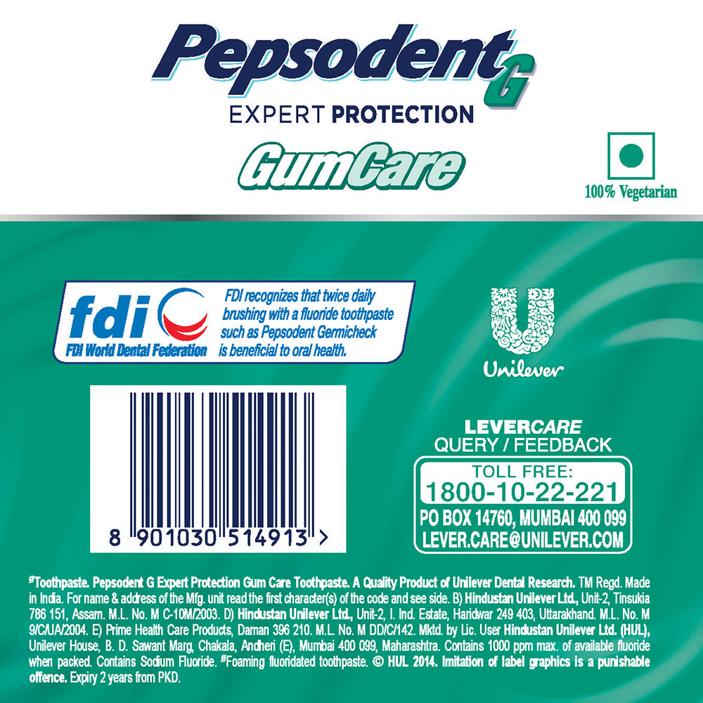 Pepsodent Expert Protection Gum Care Toothpaste, 70 gm, Pack of 1 Pepsodent Expert Protection Gum Care Toothpaste, 70 gm, Pack of 1