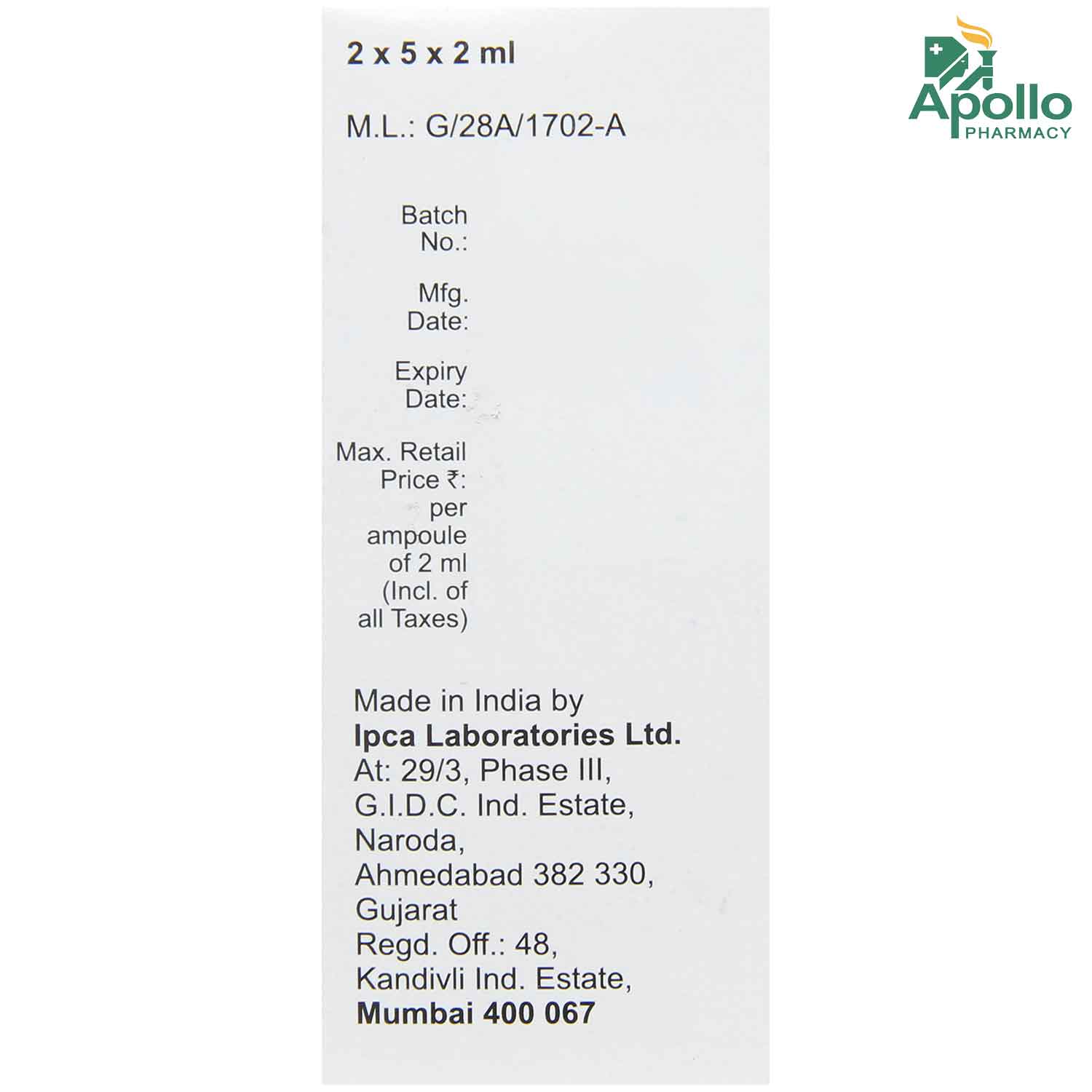 PERISET INJECTION 2ML, Pack of 1 Injection PERISET INJECTION 2ML, Pack of 1 Injection