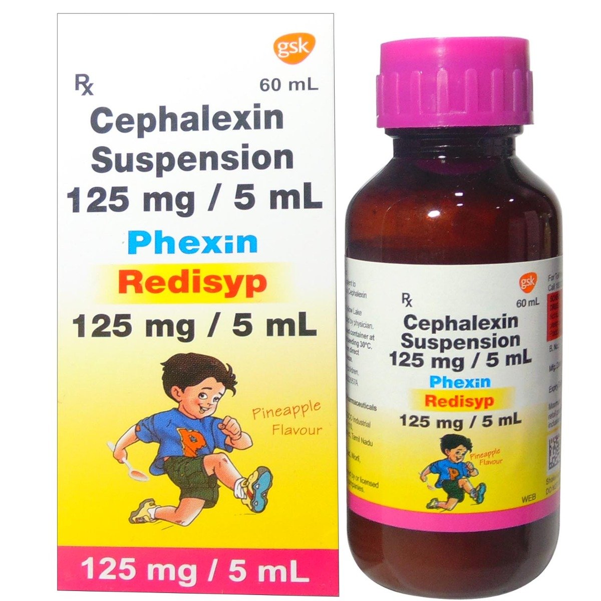 Phexin 125 mg Redimix Syrup 60 ml, Pack of 1 Syrup Phexin 125 mg Redimix Syrup 60 ml, Pack of 1 Syrup