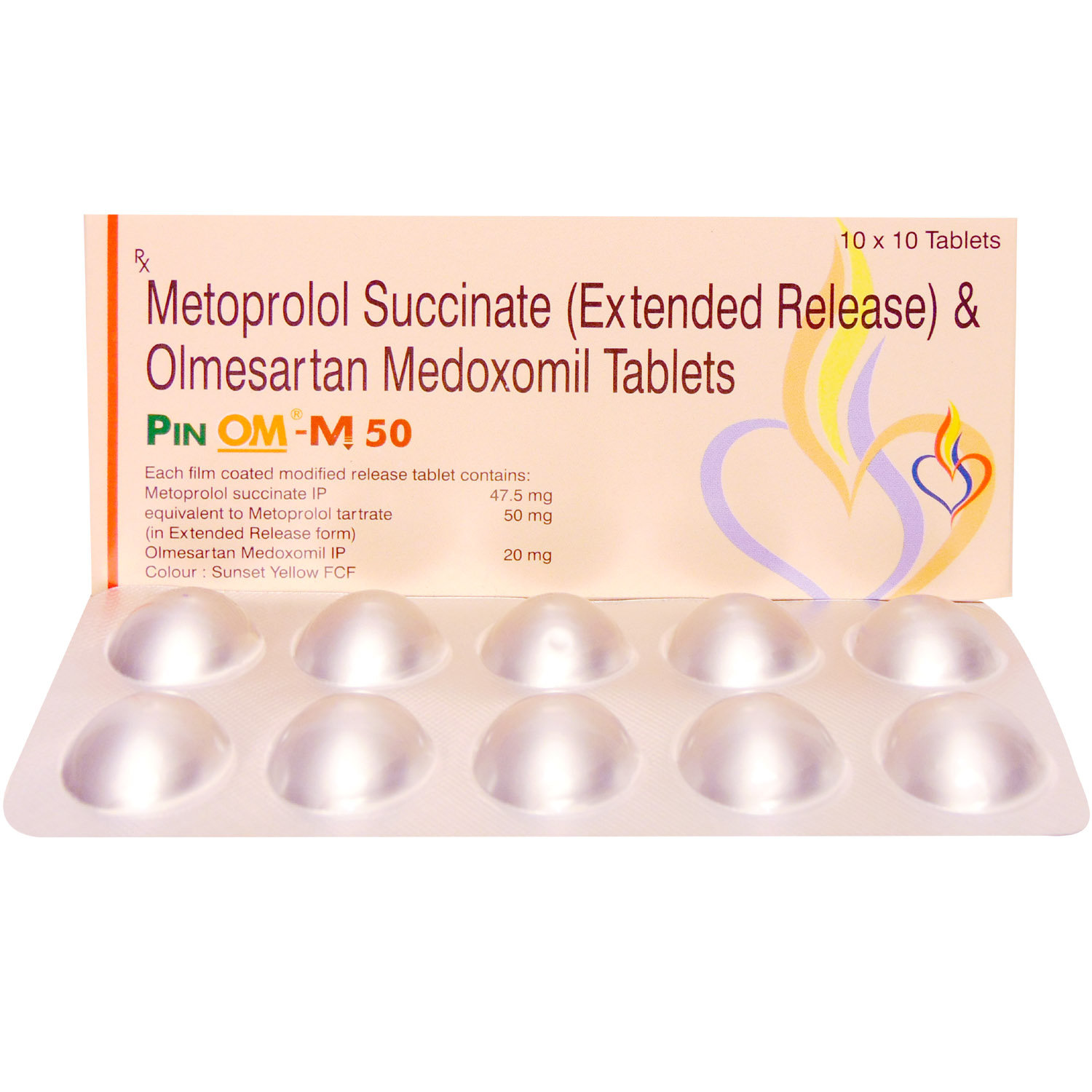 Pin Om-M 50 Tablet 10's, Pack of 10 TabletS Pin Om-M 50 Tablet 10's, Pack of 10 TabletS