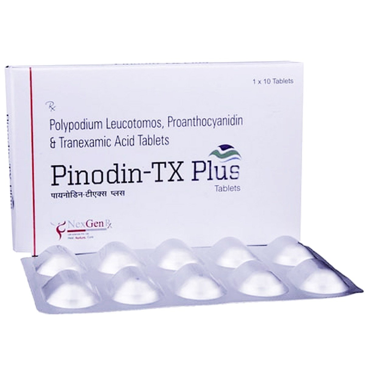 Pinodin TX Plus Tablet 10's, Pack of 10 Pinodin TX Plus Tablet 10's, Pack of 10