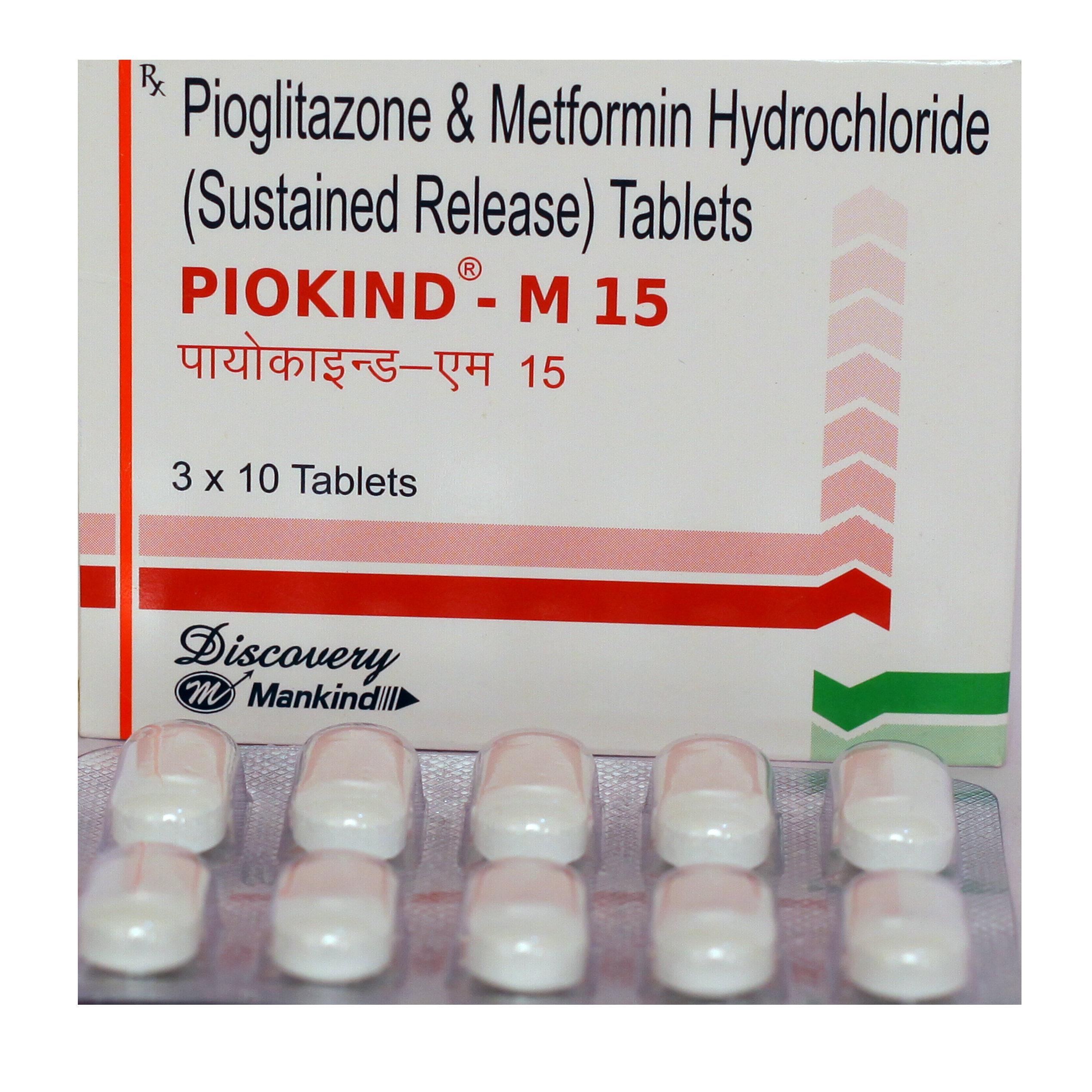 Piokind M 15 Tablet 10's, Pack of 10 Piokind M 15 Tablet 10's, Pack of 10