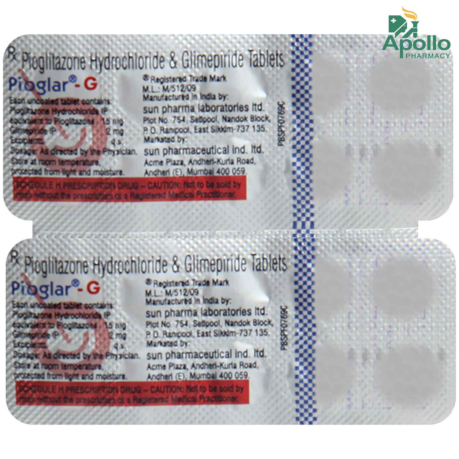 Pioglar-G Tablet 10's, Pack of 10 Pioglar-G Tablet 10's, Pack of 10
