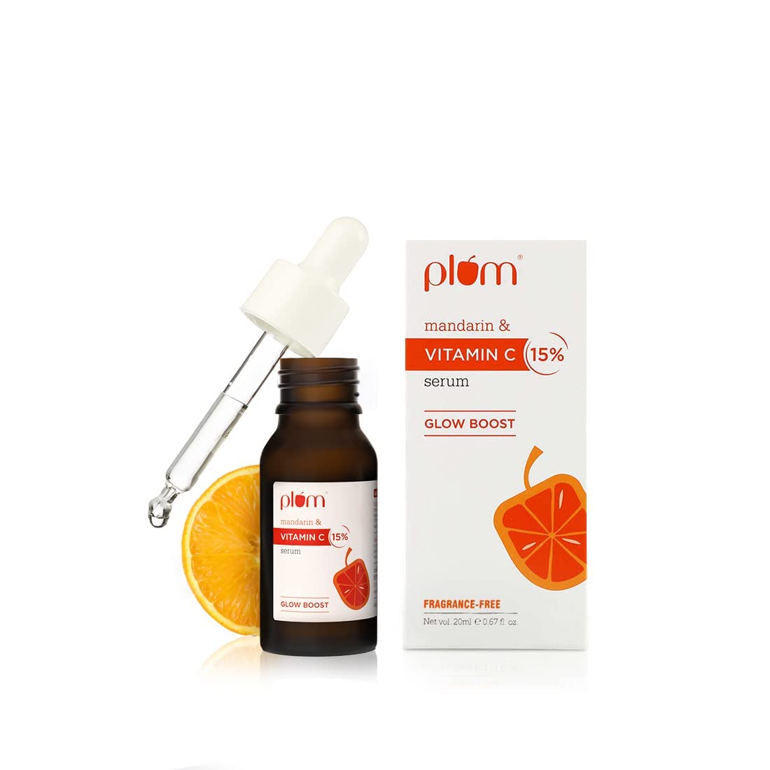 Plum 15% Vitamin C Serum with Mandarin, 20 ml, Pack of 1 Plum 15% Vitamin C Serum with Mandarin, 20 ml, Pack of 1