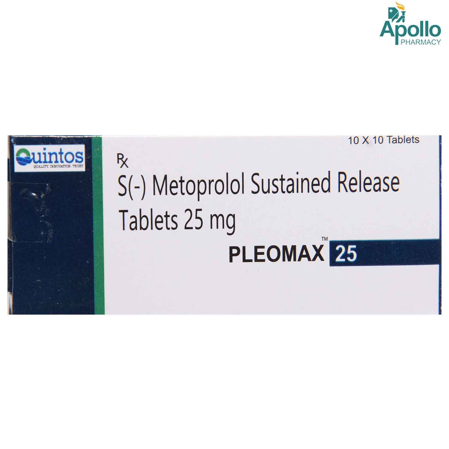 PLEOMAX 25 TABLET 10'S, Pack of 10 TabletS PLEOMAX 25 TABLET 10'S, Pack of 10 TabletS