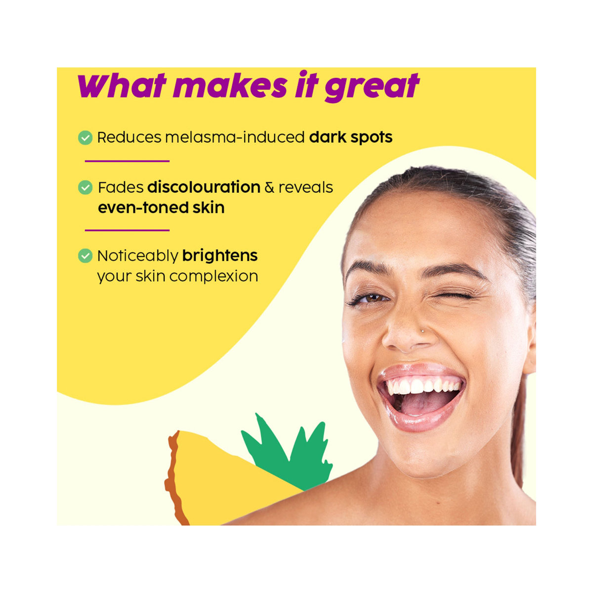 Plix Pineapple De-Pigmentation Dewy Serum 30 ml | 2% Alpha Arbutin, Niacinamide, PHA | Reduces Pigmentation, Dark Spots | Gives Brighter & Even Toned Skin | For All Skin Type, Pack of 1 Plix Pineapple De-Pigmentation Dewy Serum 30 ml | 2% Alpha Arbutin, Niacinamide, PHA | Reduces Pigmentation, Dark Spots | Gives Brighter & Even Toned Skin | For All Skin Type, Pack of 1