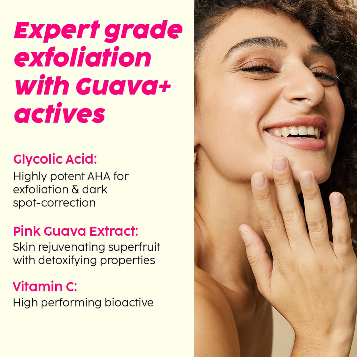 Plix Guava Shine Bright Dewy Serum 30 ml | 3% Glycolic Acid & Vitamin C | Lightens Dark Spots | Evens Skin Tone | For All Skin Type, Pack of 1 Plix Guava Shine Bright Dewy Serum 30 ml | 3% Glycolic Acid & Vitamin C | Lightens Dark Spots | Evens Skin Tone | For All Skin Type, Pack of 1