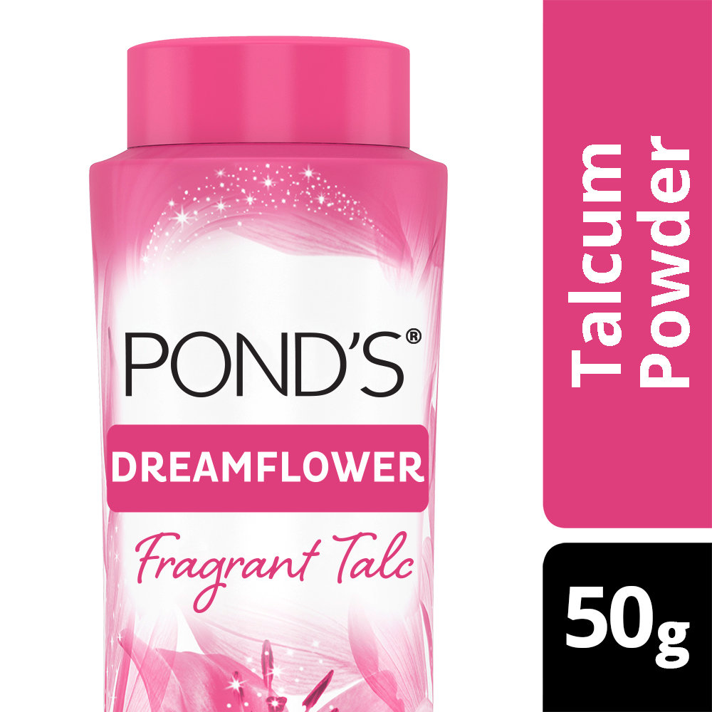Pond's Dreamflower Fragrant Pink Lily Talc Powder 50 gm | Reduce Sweat | Controls Body Odour With Pink Lily Fragrance, Pack of 1 Pond's Dreamflower Fragrant Pink Lily Talc Powder 50 gm | Reduce Sweat | Controls Body Odour With Pink Lily Fragrance, Pack of 1
