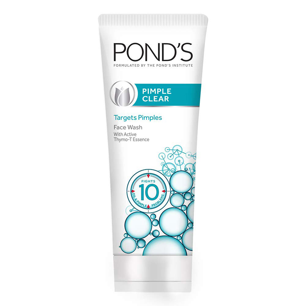 Pond's Pimple Clear Face Wash 100 gm | With Active Thymo T Essence | Fights Pimple in 3 Days, Pack of 1 Pond's Pimple Clear Face Wash 100 gm | With Active Thymo T Essence | Fights Pimple in 3 Days, Pack of 1
