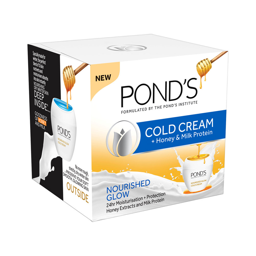 Pond's Honey & Milk Cold Cream 55 ml | Honey Extract & Milk Protein | Protects & Moisturises Upto 24Hrs | For Nourished Glowing Skin, Pack of 1 Pond's Honey & Milk Cold Cream 55 ml | Honey Extract & Milk Protein | Protects & Moisturises Upto 24Hrs | For Nourished Glowing Skin, Pack of 1