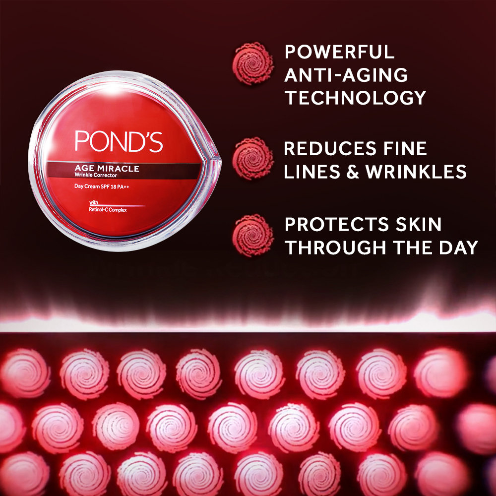 Pond's Age Miracle SPF 18 PA++ Day Cream, 20 gm, Pack of 1 Pond's Age Miracle SPF 18 PA++ Day Cream, 20 gm, Pack of 1