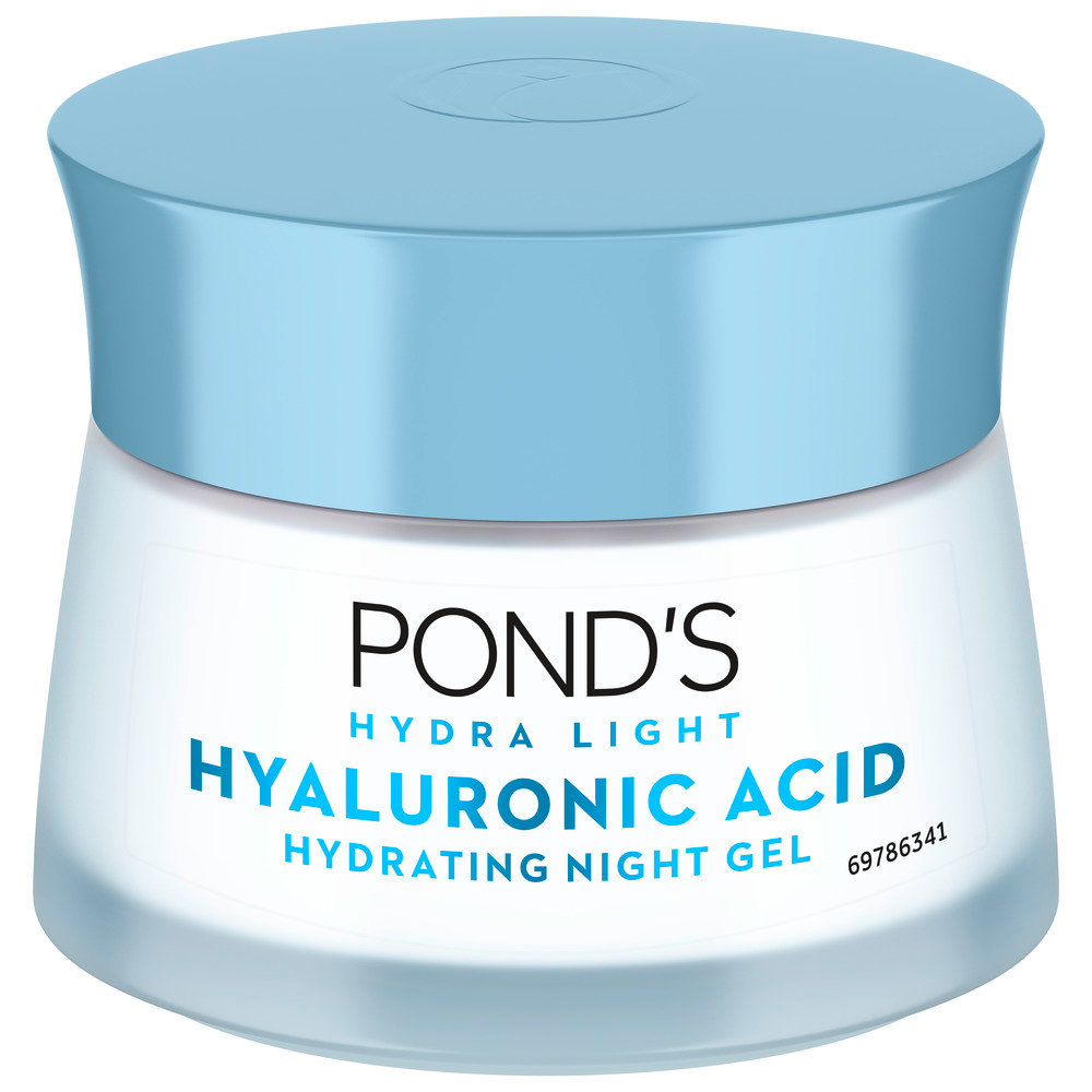 Pond's Hydralight Hyaluronic Acid Hydrating Night Gel 50 gm | Hyaluronic Acid & Pentavitin | Plumps Skin For 72 Hrs | Reduces Moisture Loss, Pack of 1 Pond's Hydralight Hyaluronic Acid Hydrating Night Gel 50 gm | Hyaluronic Acid & Pentavitin | Plumps Skin For 72 Hrs | Reduces Moisture Loss, Pack of 1